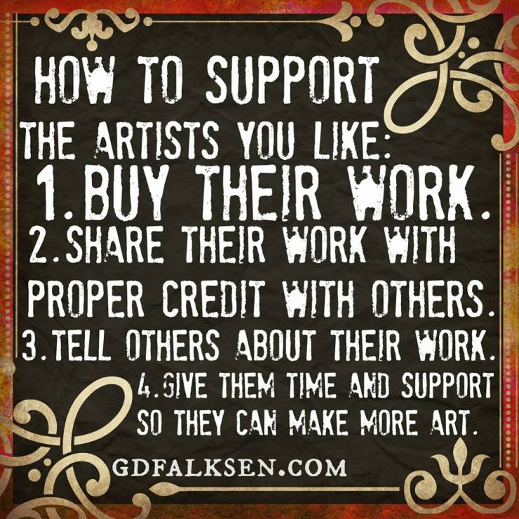 support artists